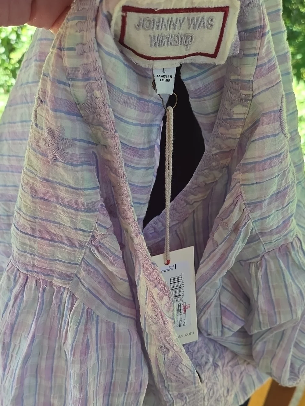 NWT Johnny Was Malo Puff Sleeves Top-L